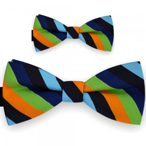 Papioane tata fiu, multicolor, dungi late